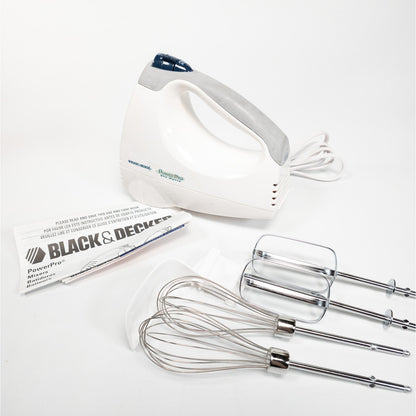 Black & Decker Power Pro 220 Watt Hand Mixer w/ Attachments