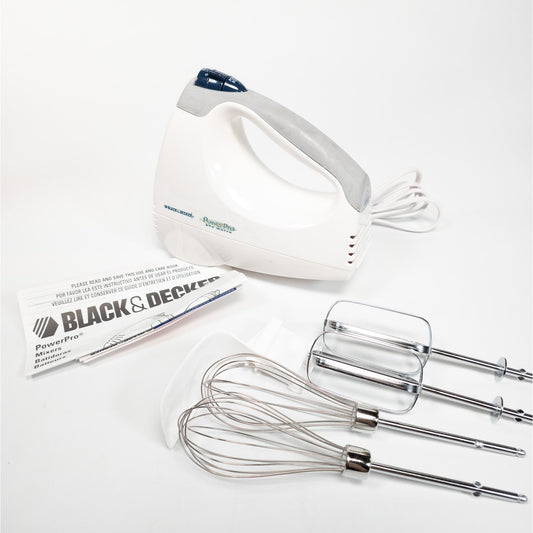 Black & Decker Power Pro 220 Watt Hand Mixer w/ Attachments