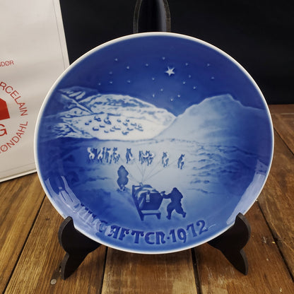 1972 Bing & Grondahl Christmas Plate - Christmas in Greenland