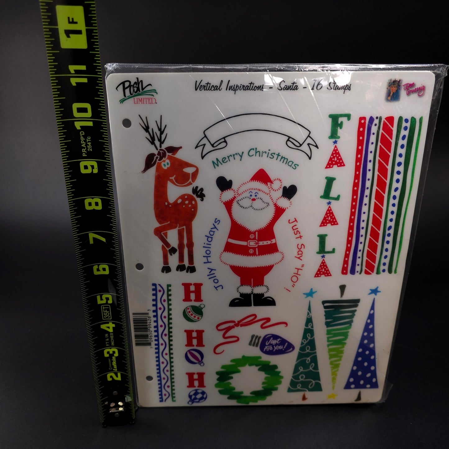 Sealed 16 Holiday Christmas Sanat Stamps Vertical Inspirations Posh Limited