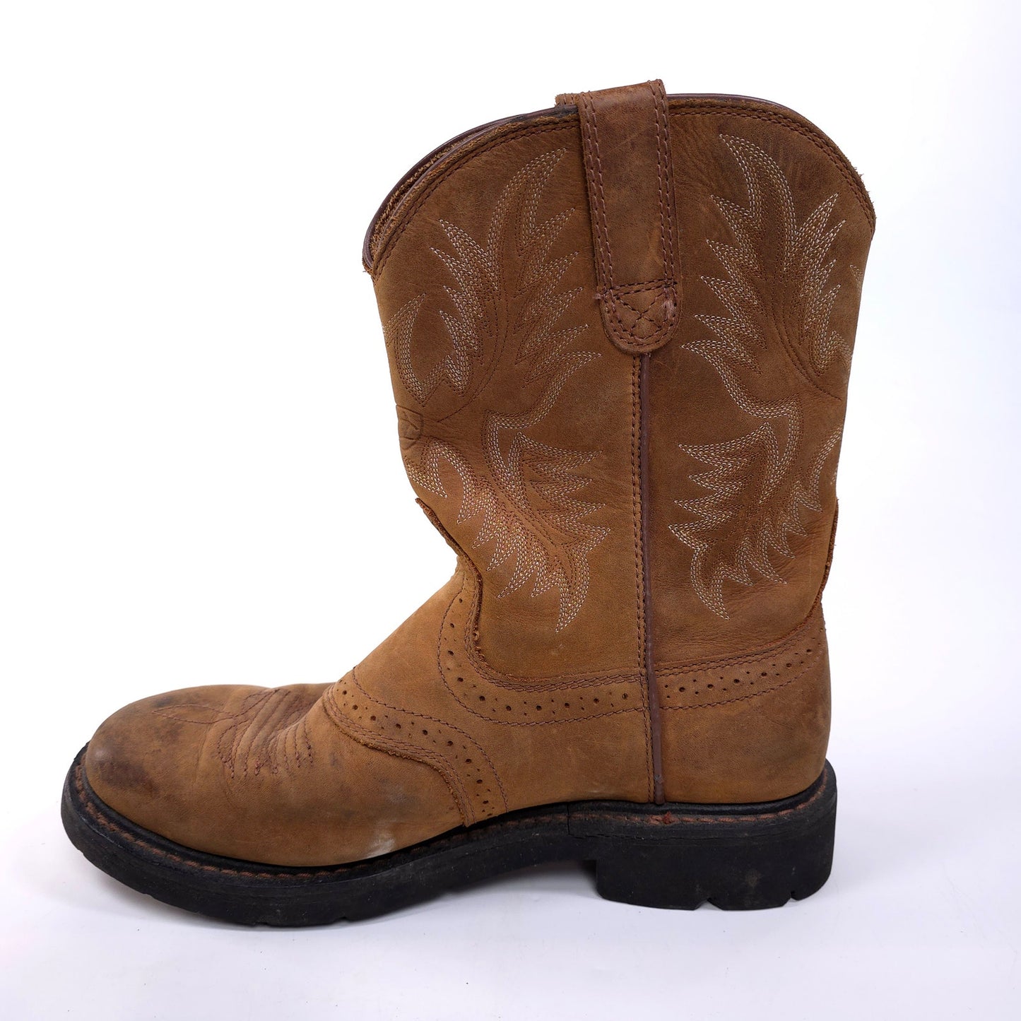Ariat Leather Cowboy Work Boots Mens Size 8.5D ASTM F2892-11 EH