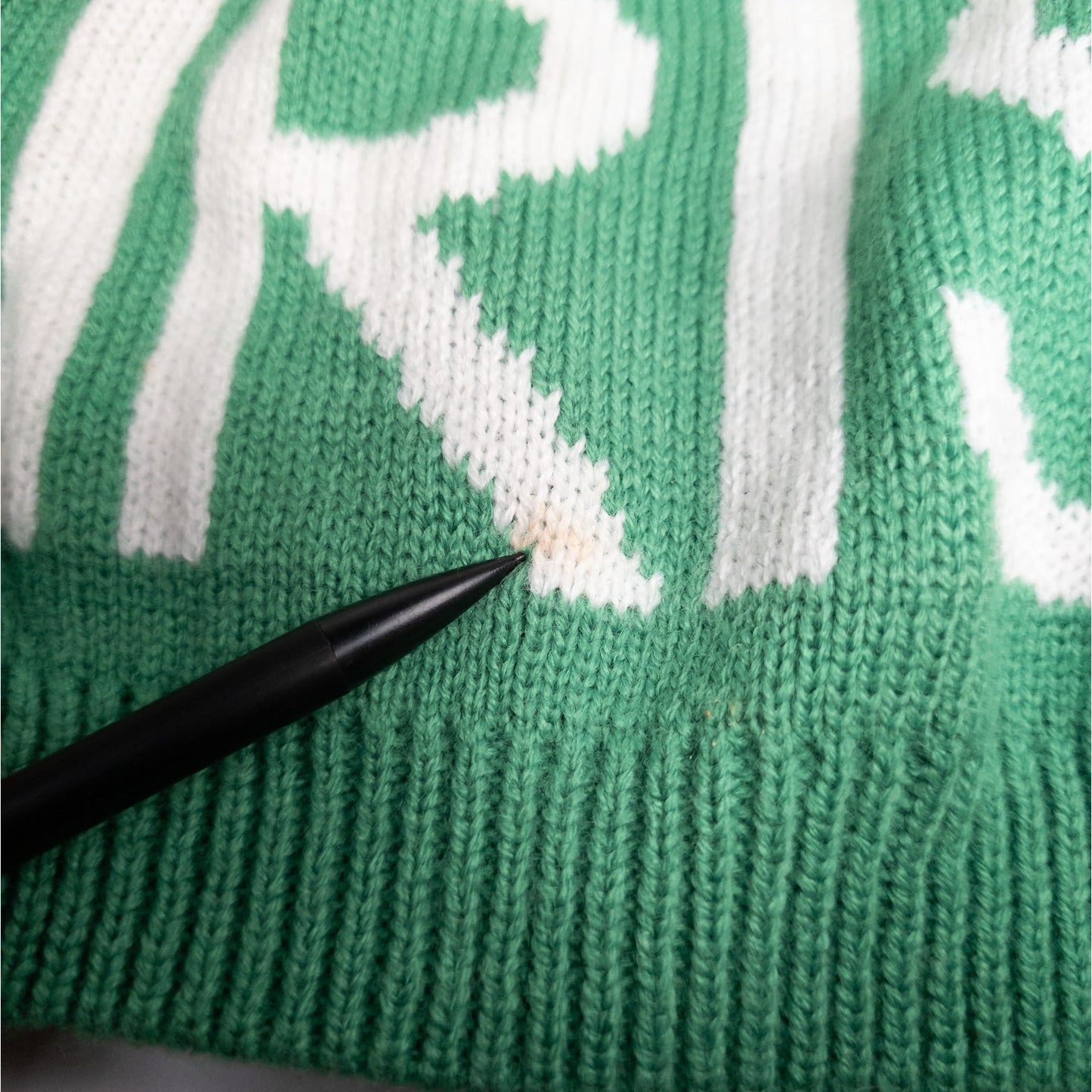 Irish Green Beanie Stocking Hat Cap W/ pom