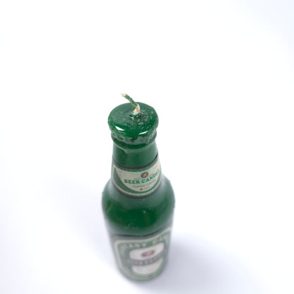 2004 Fantasy Beer Bottle Candle Green