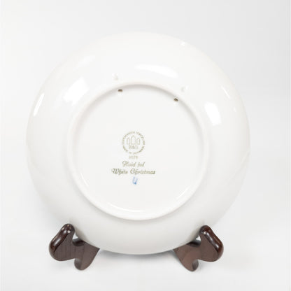 1979 Royal Copenhagen Denmark Christmas Plate White Christmas