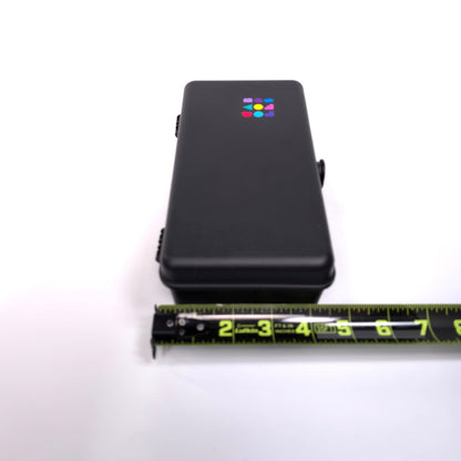 Vintage Caboodles Small Cosmetic Makeup Jewelry Trinket Box w/ Mirror Black