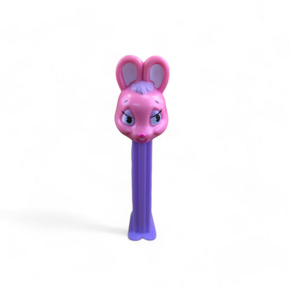PEZ Pink Easter Bunny Footed Candy Dispenser 2016 Purple