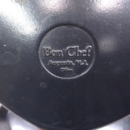 Lot of 3 Bon Chef Aluminum Pewter Glo Serving Platter Plate w/ Handle