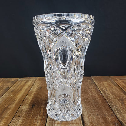 Vintage Nachtmann Bleikristall 24% Lead Crystal 9" Vase West Germany