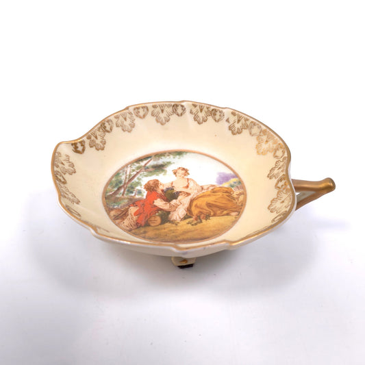 Vintage Ardalt Lenwile 3 Leg Nappy Trinket Dish Renaissance