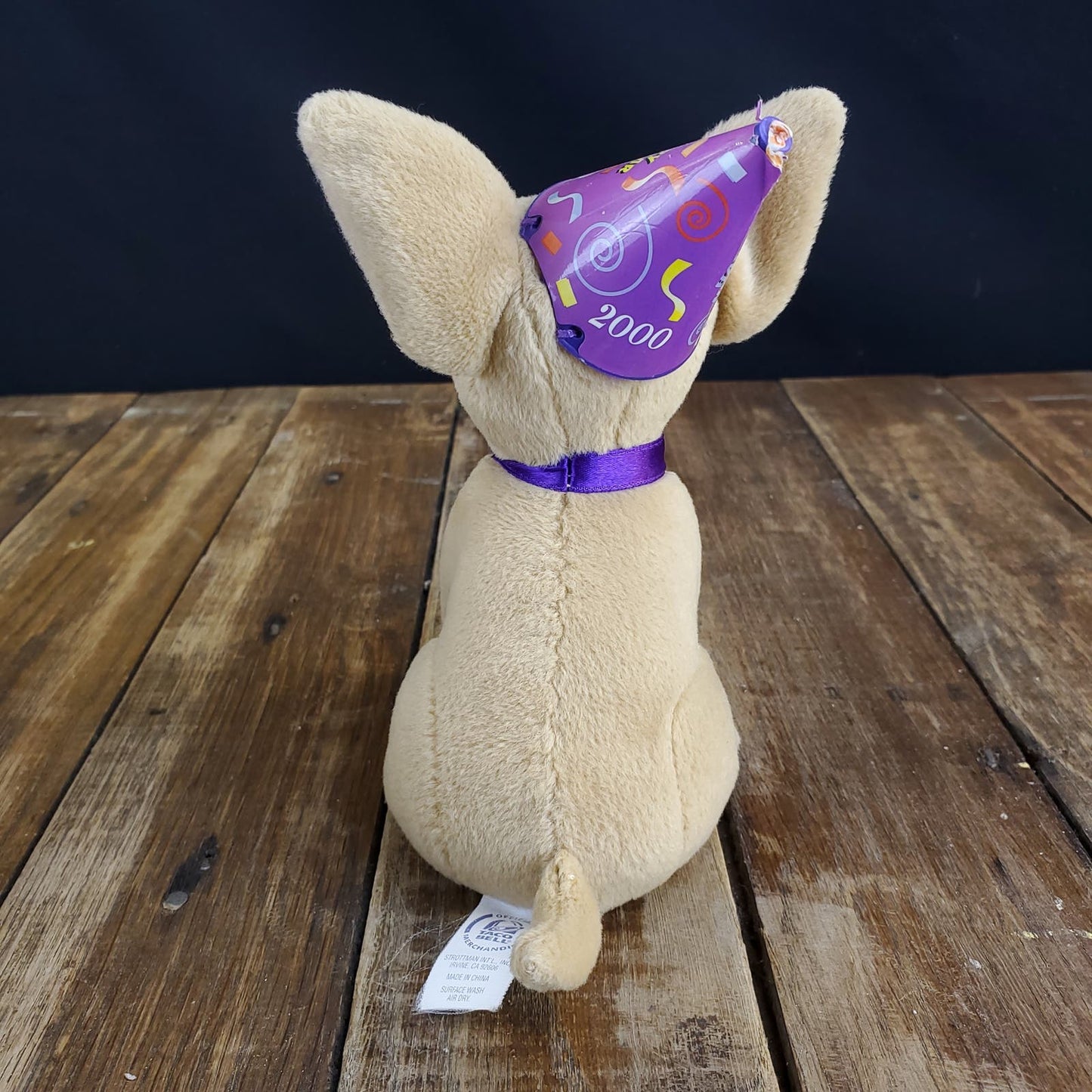 Vintage Yo Quiero Taco Bell Chihuahua Plush Y2k 2000 Happy New Year Not Working