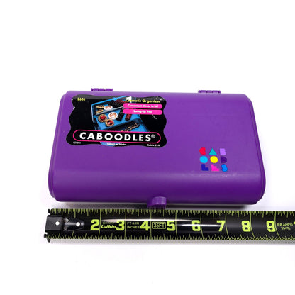 Vintage Caboodles Small Cosmetic Makeup Jewelry Box w/ Mirror Purple 2606