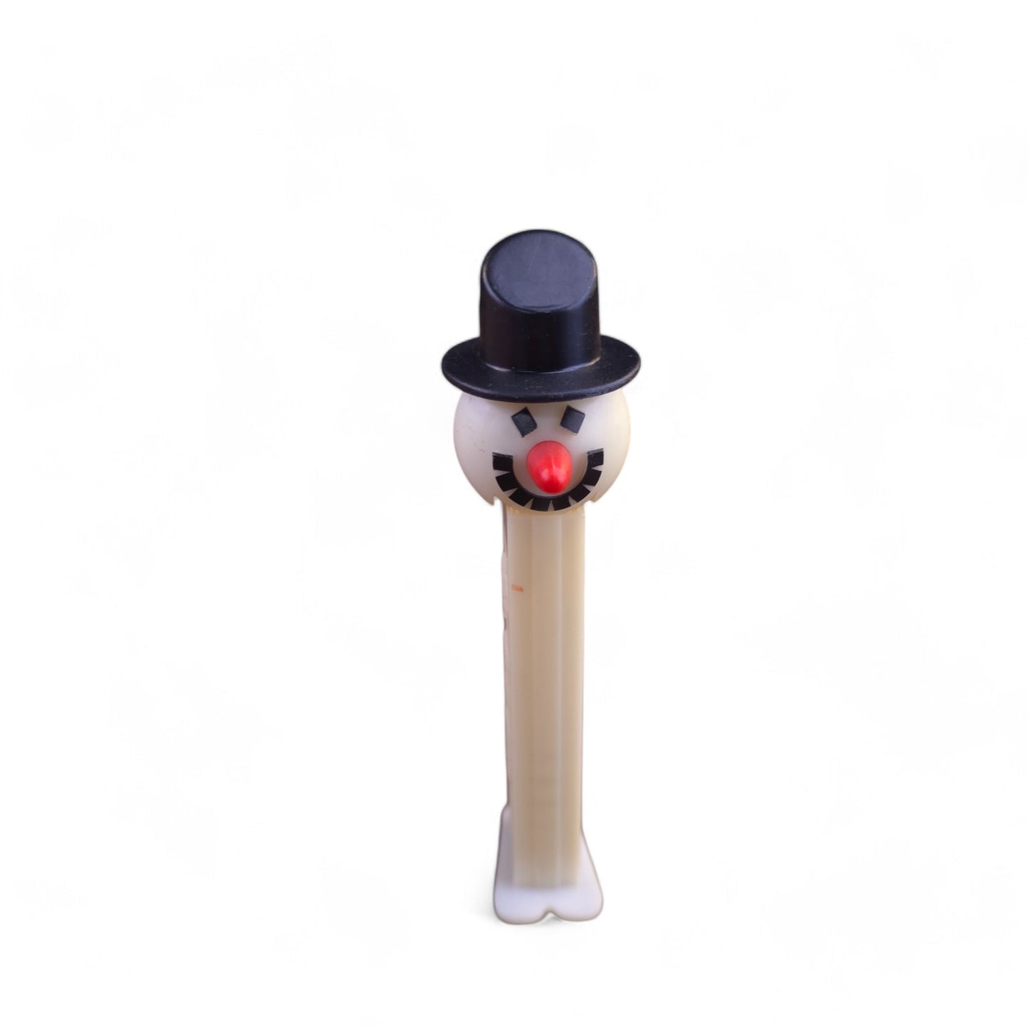 PEZ Snowman B Footed Candy Dispenser 1981 Retired White
