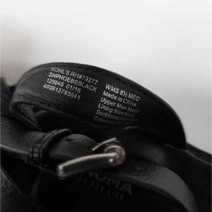 Sonoma Black Diamond Pattern Sandals Women's Size 8 1/2 Med - RH # 73277