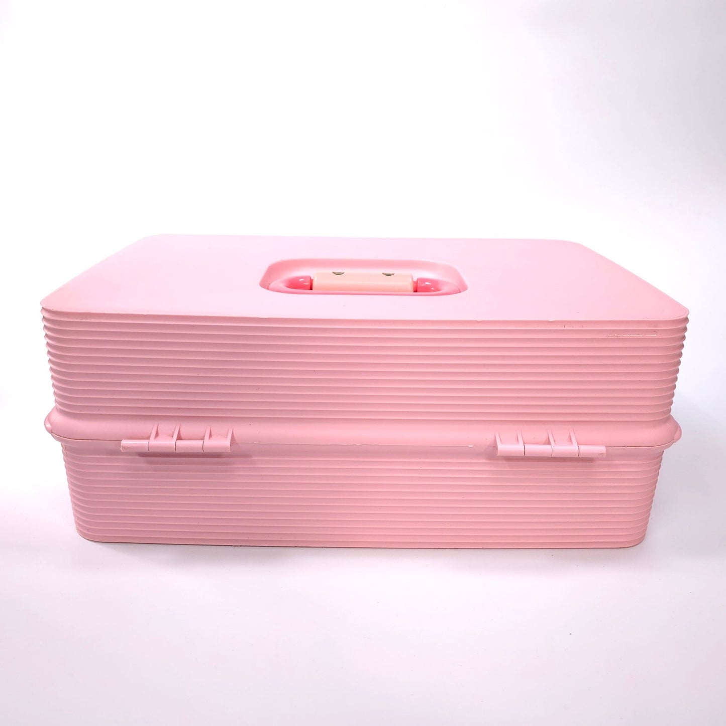 Vintage Caboodles Large Case Cosmetic Makeup Jewelry Box Pink 2425