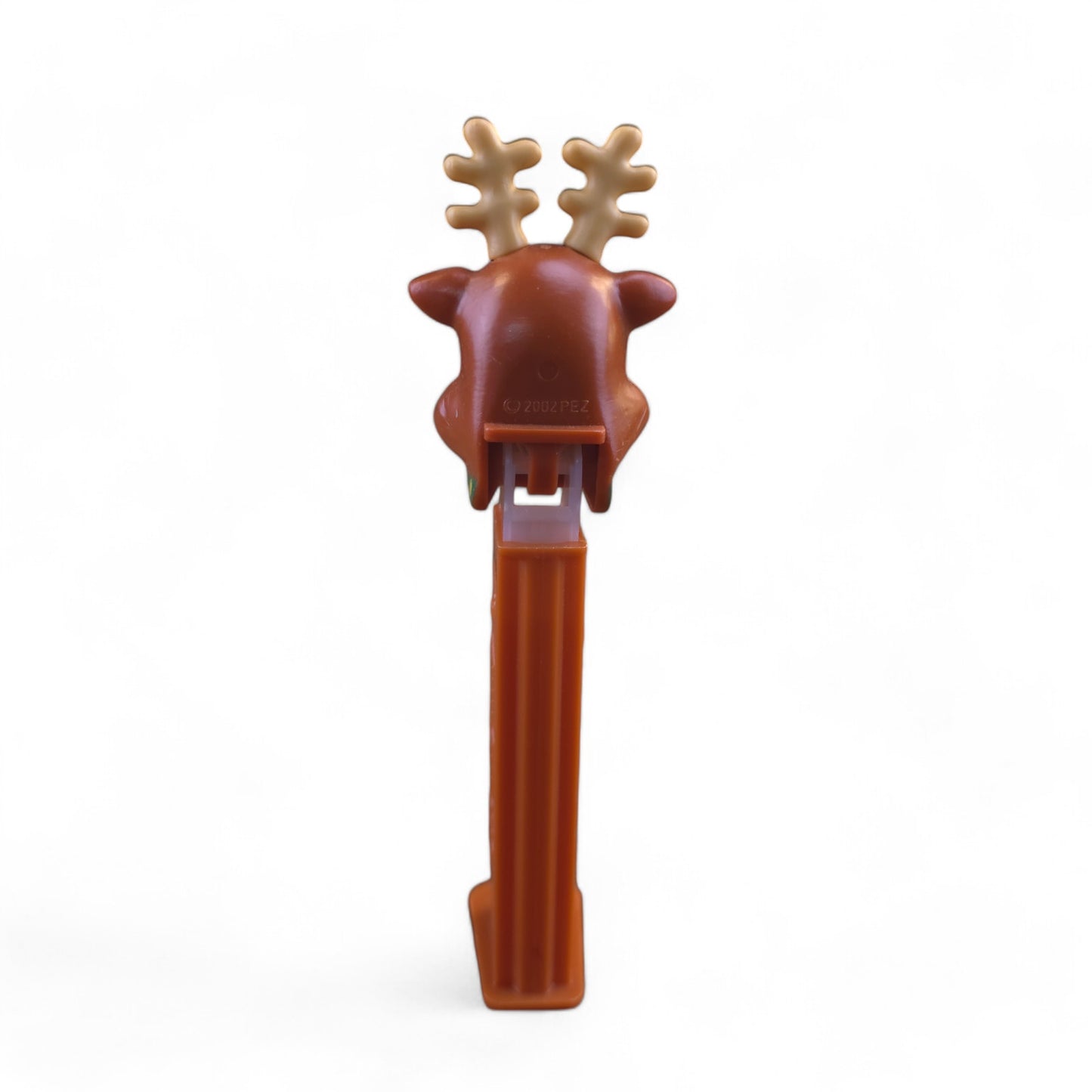 PEZ Christmas Reindeer Footed Candy Dispenser 2002 Brown
