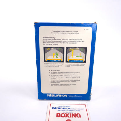 Mattel Intellivision Boxing Video Game With Box and Inserts