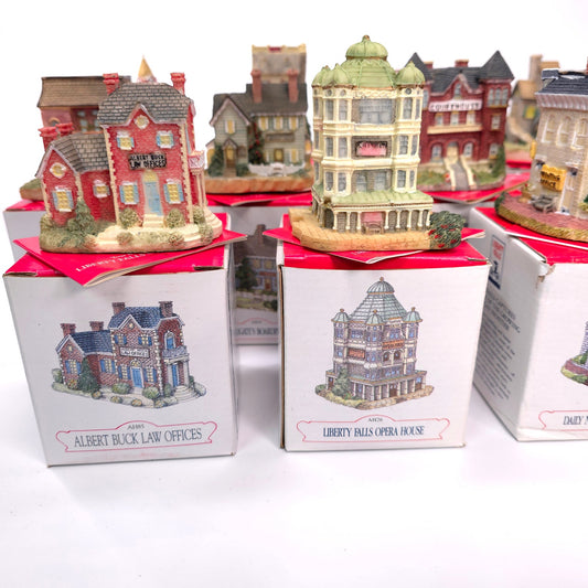 Lot of 4 Liberty Falls The American Collection Village House Figurine