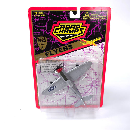 Sealed Vintage Road Champs Flyers Metal Die Cast Airplane P-47 Thunderbolt 62023