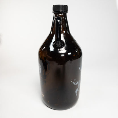 Haryley Davidson Piston Skull Glass Growler Jug Bottle