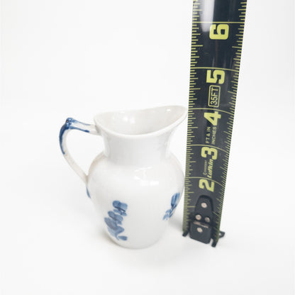 Royal Copenhagen Ceramic Mini 4" Creamer Pitcher Blue Flower Pattern