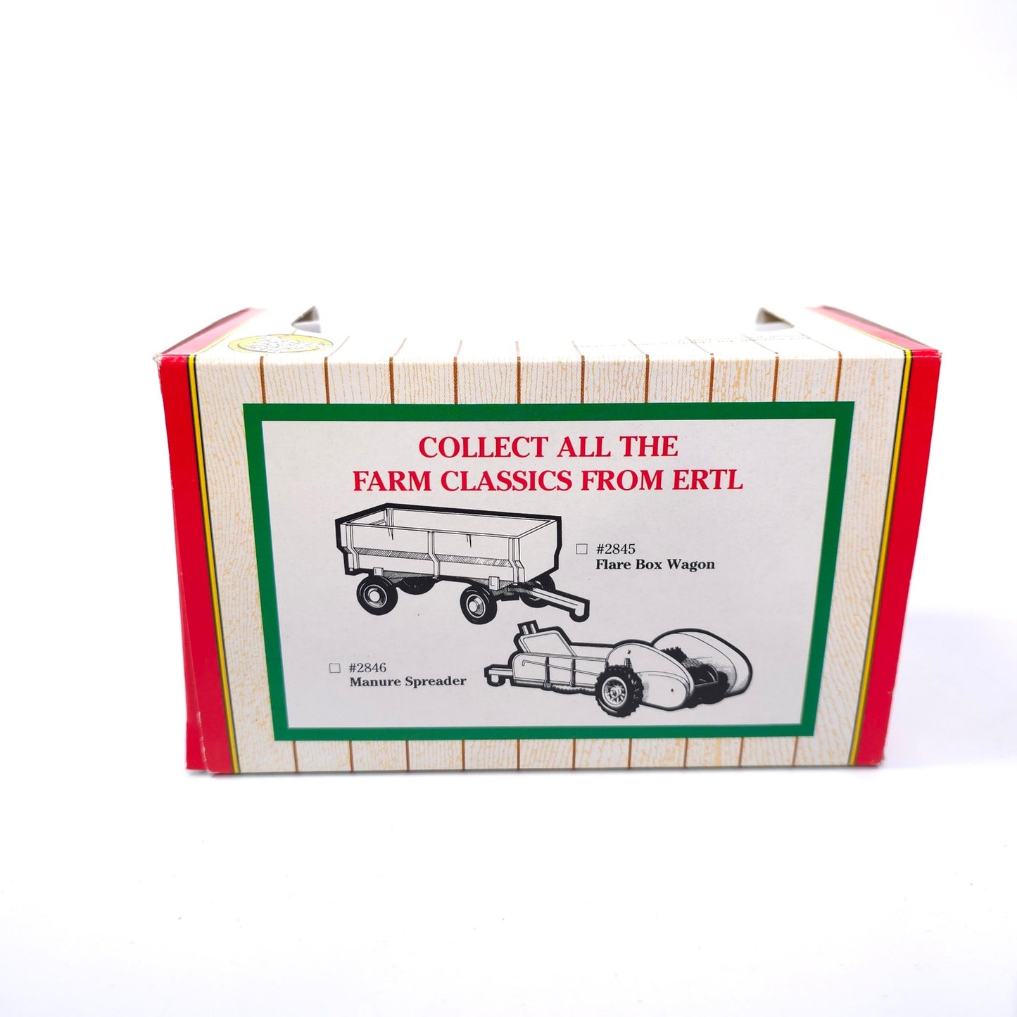 ERTL Farm Classics Flare Box Wagon 1/43 Scale Tractor Trailer Gray Red