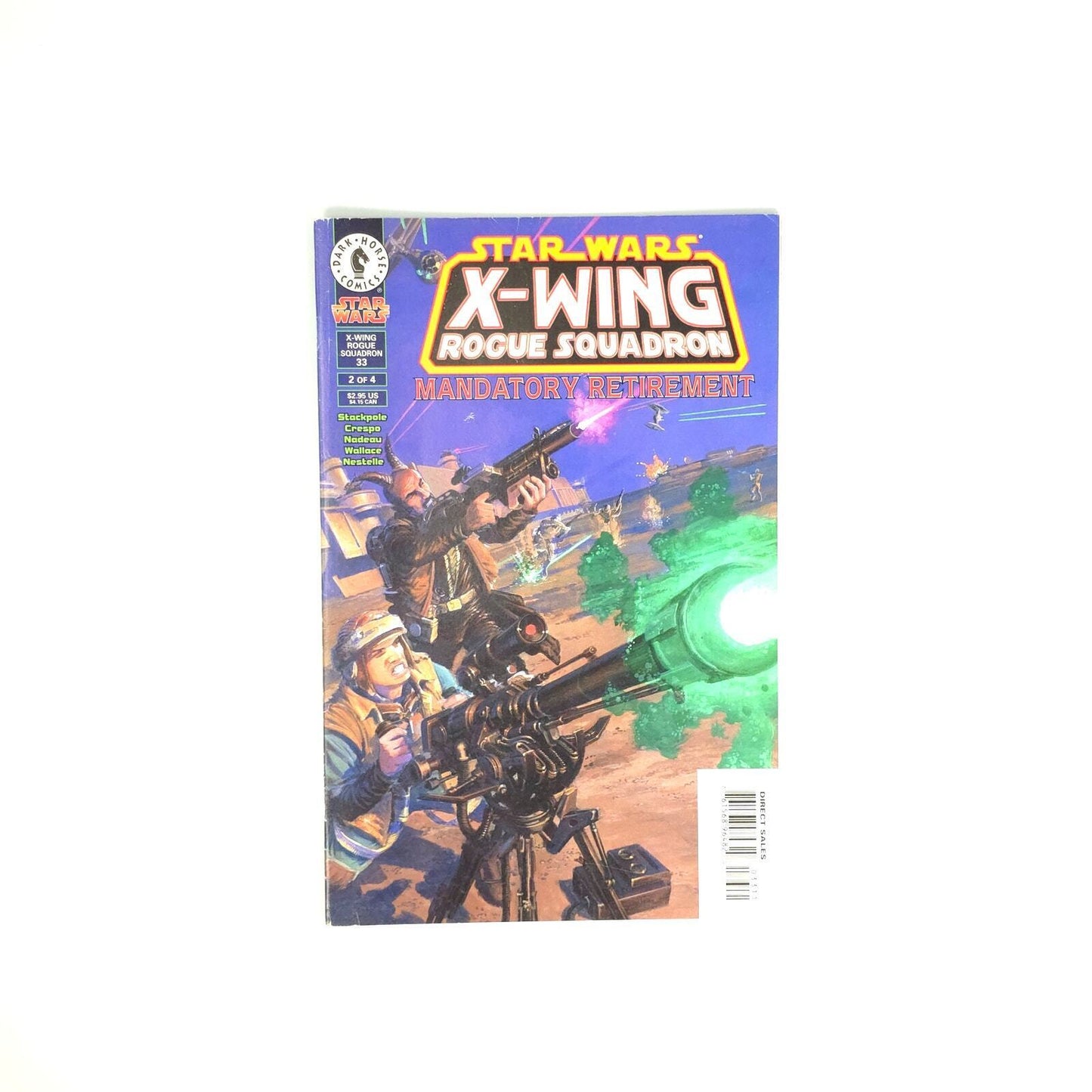 Star Wars X-Wing Rogue Squadron Mandatory Retirement Dark #2 Horse Comics Book