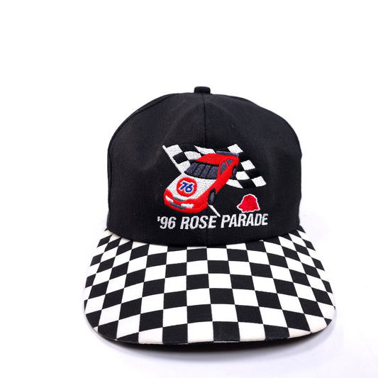 '96 rose Parade Snapback 5 Panel Hat Cap Racing Flag