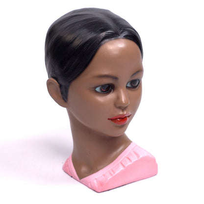 Vintage MCM Lego Japan Display Mannequin Head Bust Pink Shirt