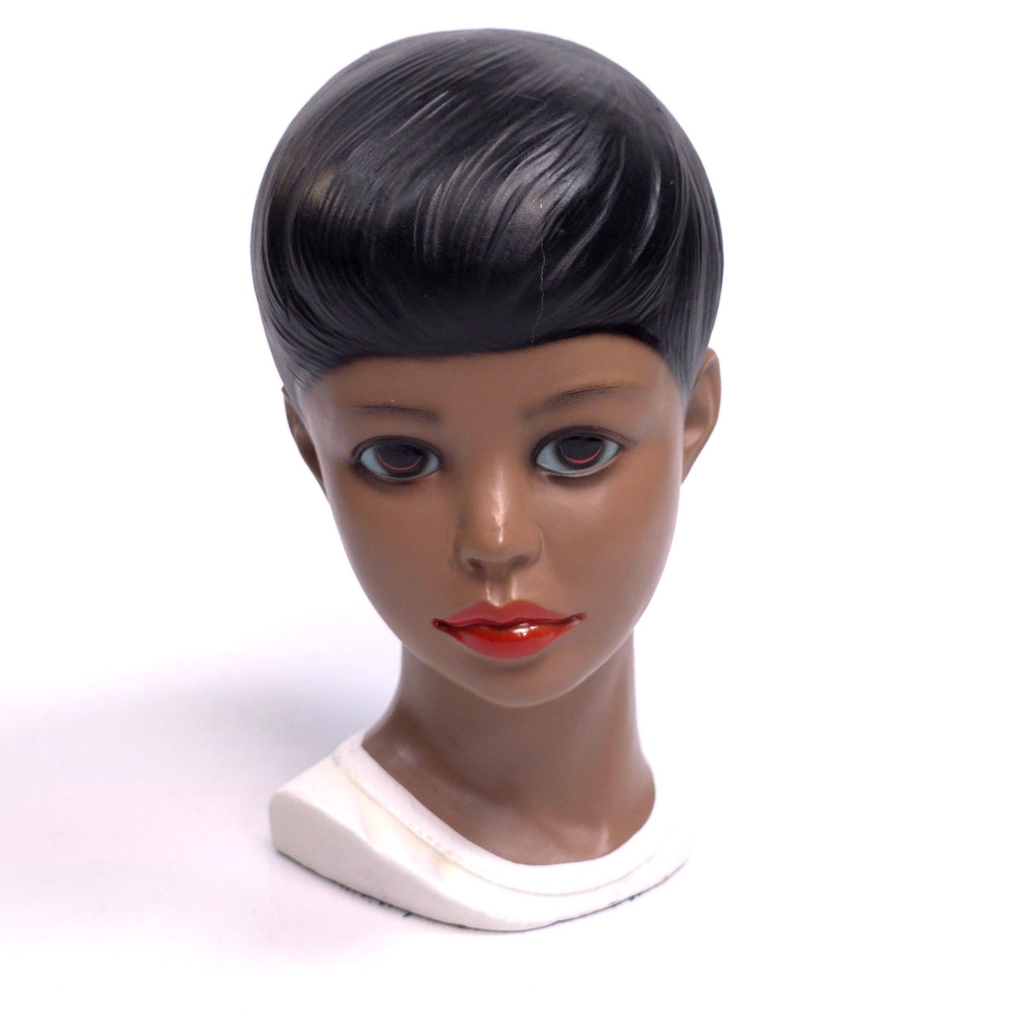 Vintage MCM Lego Japan Display Mannequin Head Bust White Shirt