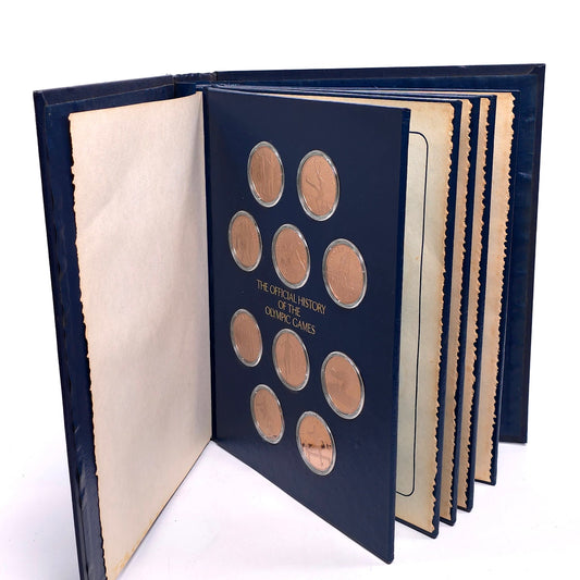 Set of 50 Bronze Proof Coins Franklin Mint The Official History Of The Olympic