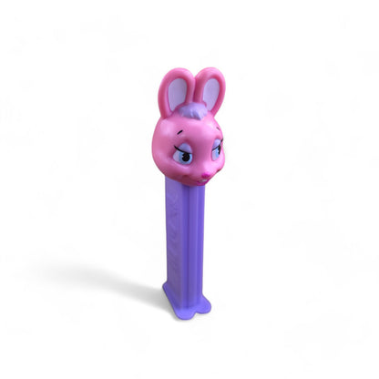 PEZ Pink Easter Bunny Footed Candy Dispenser 2016 Purple