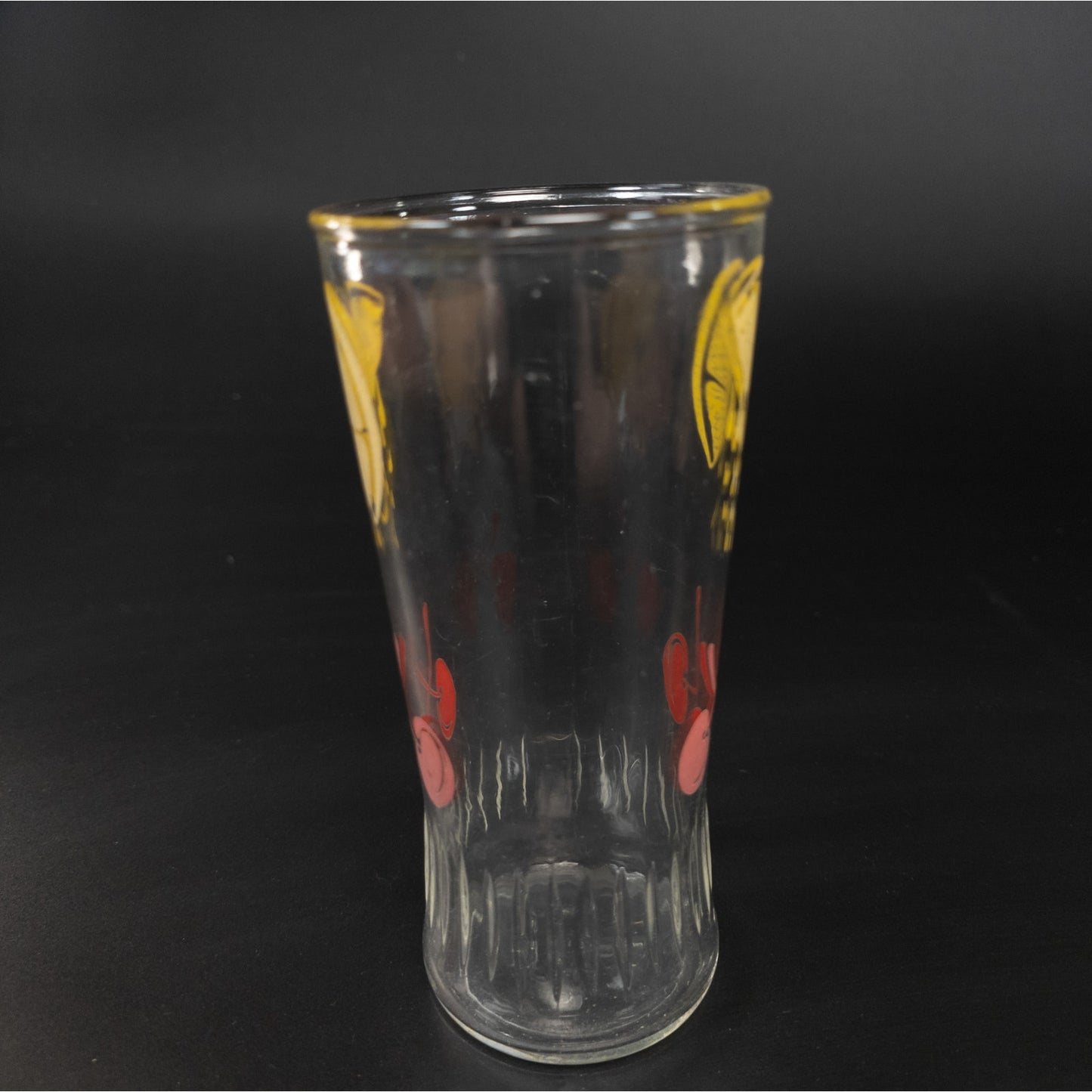 Anchor Hocking 1537 Lemon and Cherry MCM Collins Tumbler Mixed Drink Tea