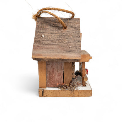 Rustic Phyllis' Hide-A-Way Home Birdhouse Rustic Decor