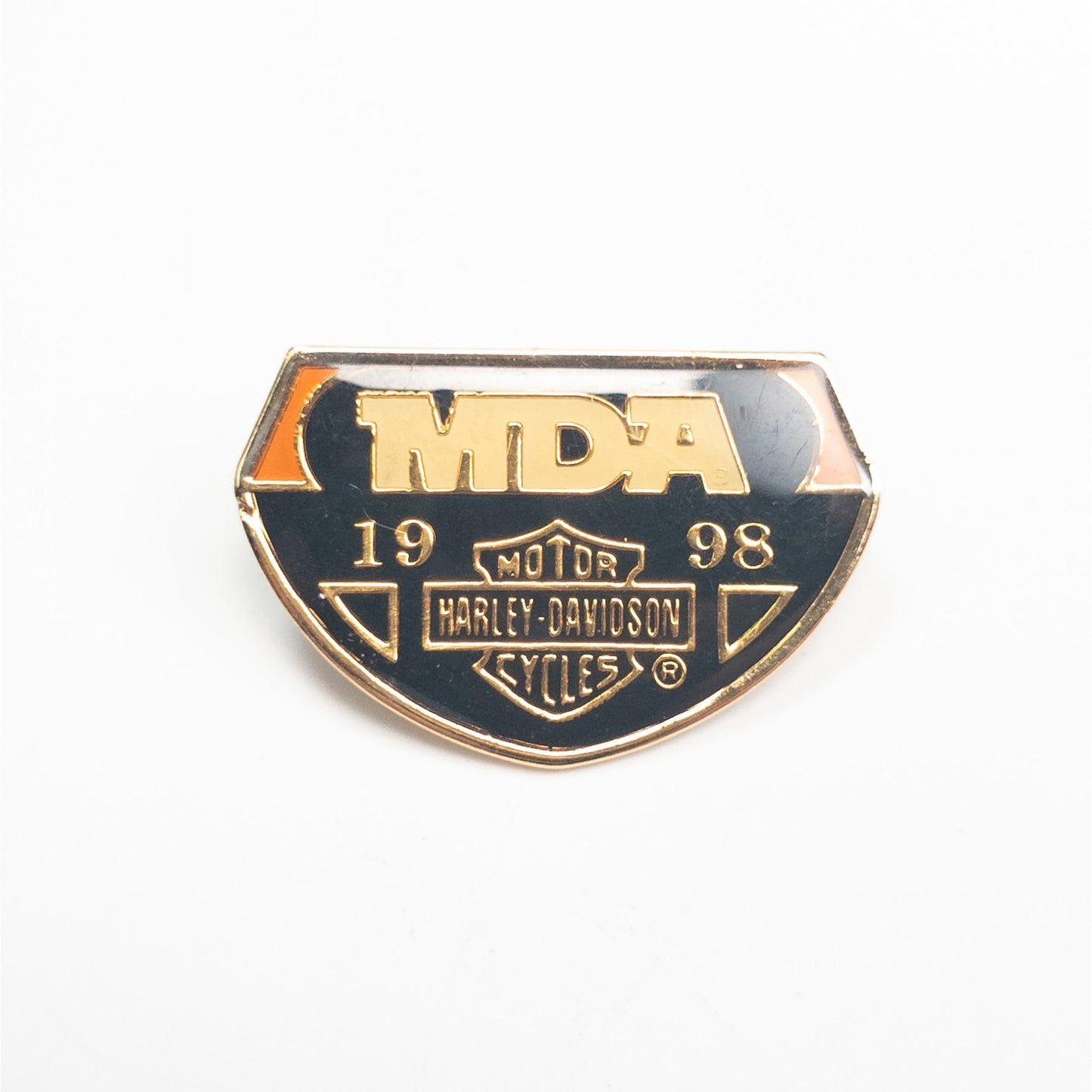 Harley Davidson Motorcycles 1998 MDA Metal Pin Back 2+ Ship FREE