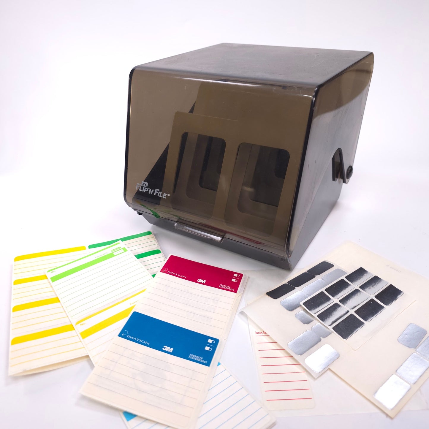 Vintage Flip 'N' File 5.25" Floppy Disk Storage Organizer