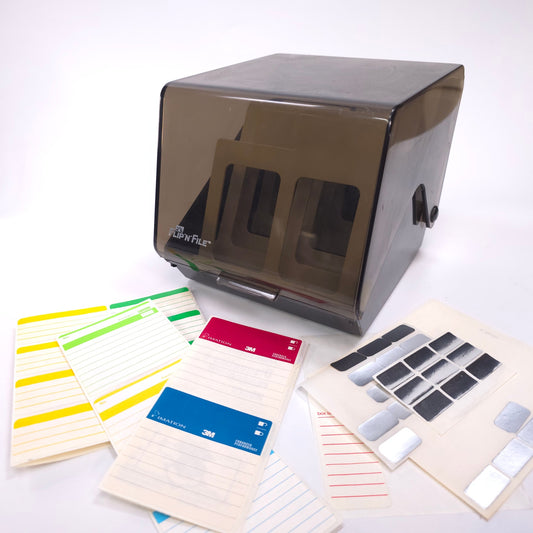 Vintage Flip 'N' File 5.25" Floppy Disk Storage Organizer