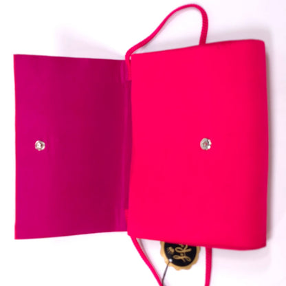 Vintage La Regak LTD Pink w/ Black Bow Shoulder Bag Purse w/ Tag