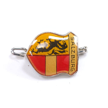 Vintage Salzburg Austria Enamel Pinback Pin