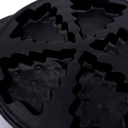Lillian Vernon Cast Iron Christmas Tree Cookie Muffin Brownie Pan