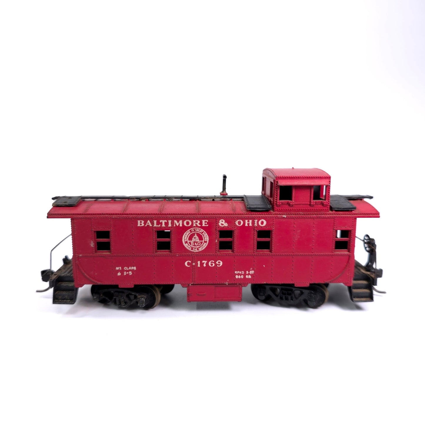 HO Scale Baltimore & Ohio C-1769 Caboose Train Car