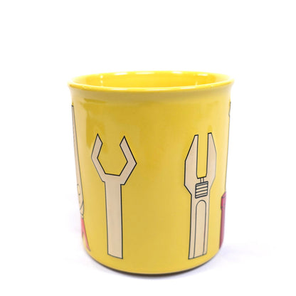 Menards 3D Embossed 16 oz Yellow Tool Cup Coffee Tea Mug