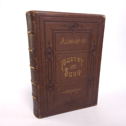 A Library Of Poetry And Song William Cullen Bryant 1876 Leather Bound