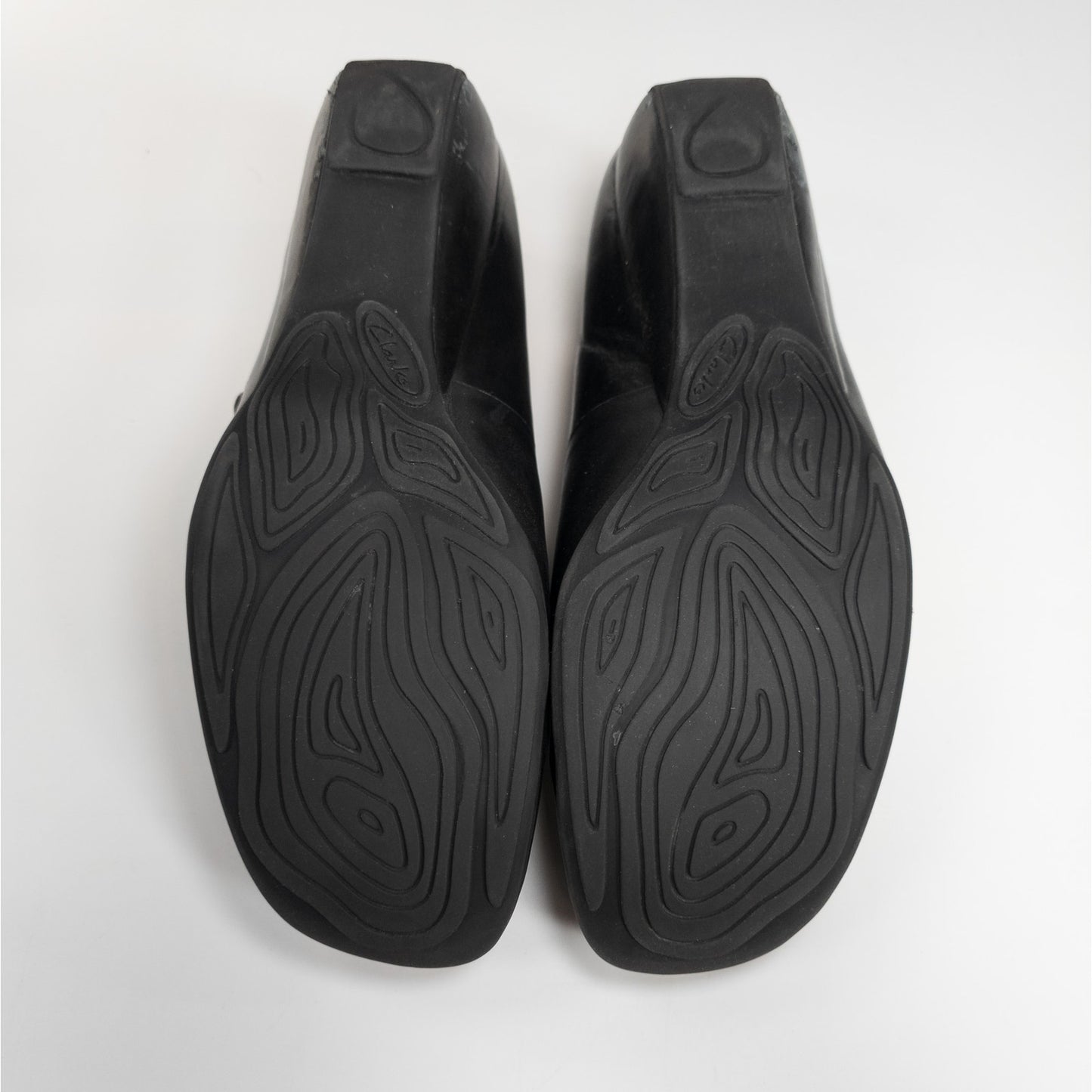 Clarks Leather Wedge Heel Business Casual Loafer Women's Size 8M