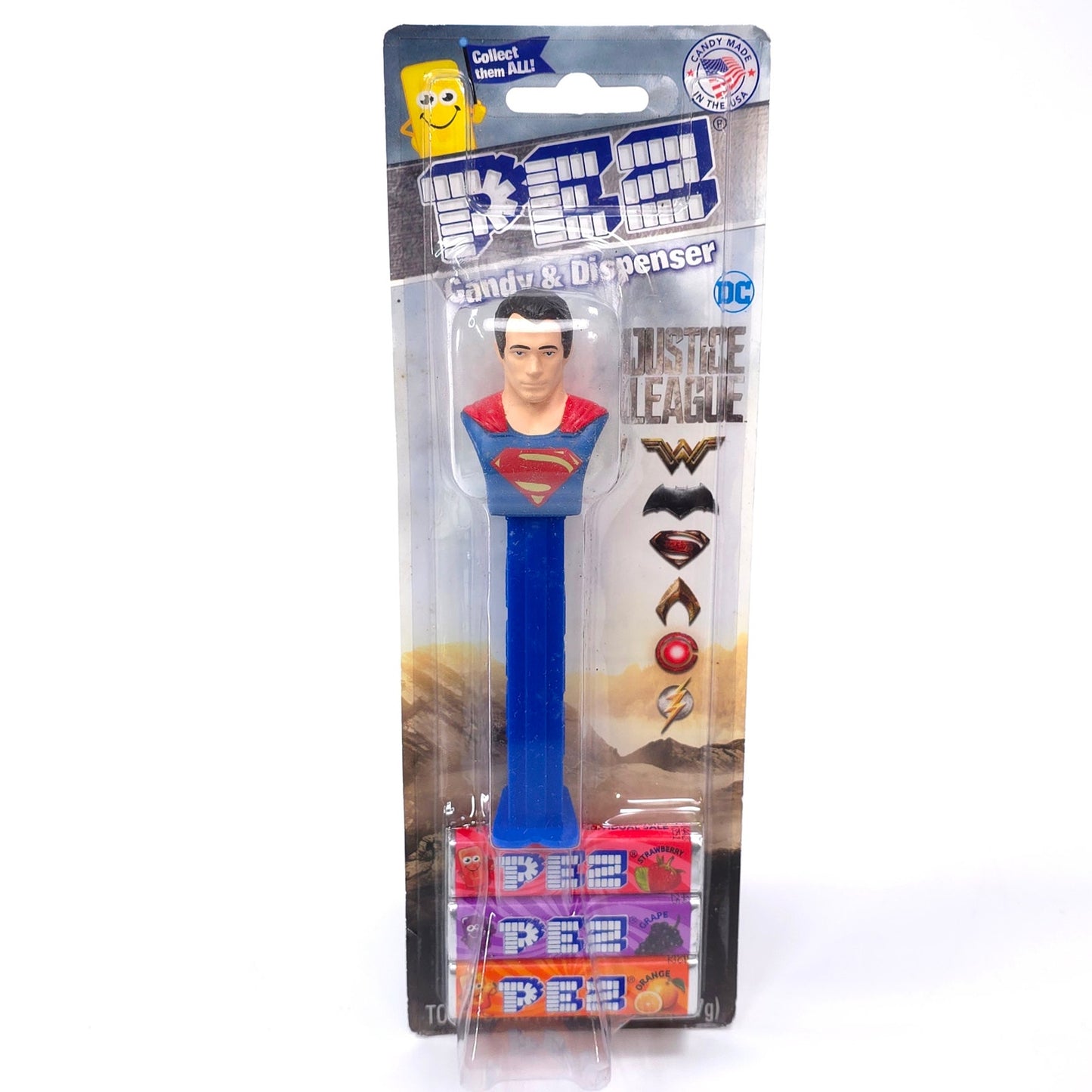 PEZ Superman Footed Candy Dispenser 2016 DC