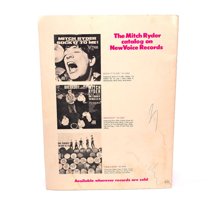 Mitch Ryder's Greatest Hits Sock It To Me Baby Sheet Music Song Book