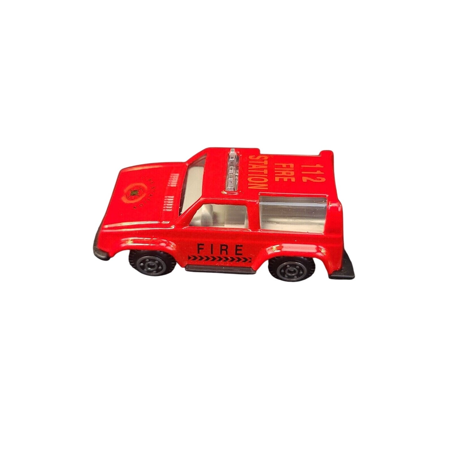 Vintage Fire Vehicle Truck 112 Fire Station Toy Car - Collectible