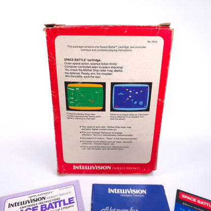 Mattel Intellivision Space Battle Video Game With Box and Inserts