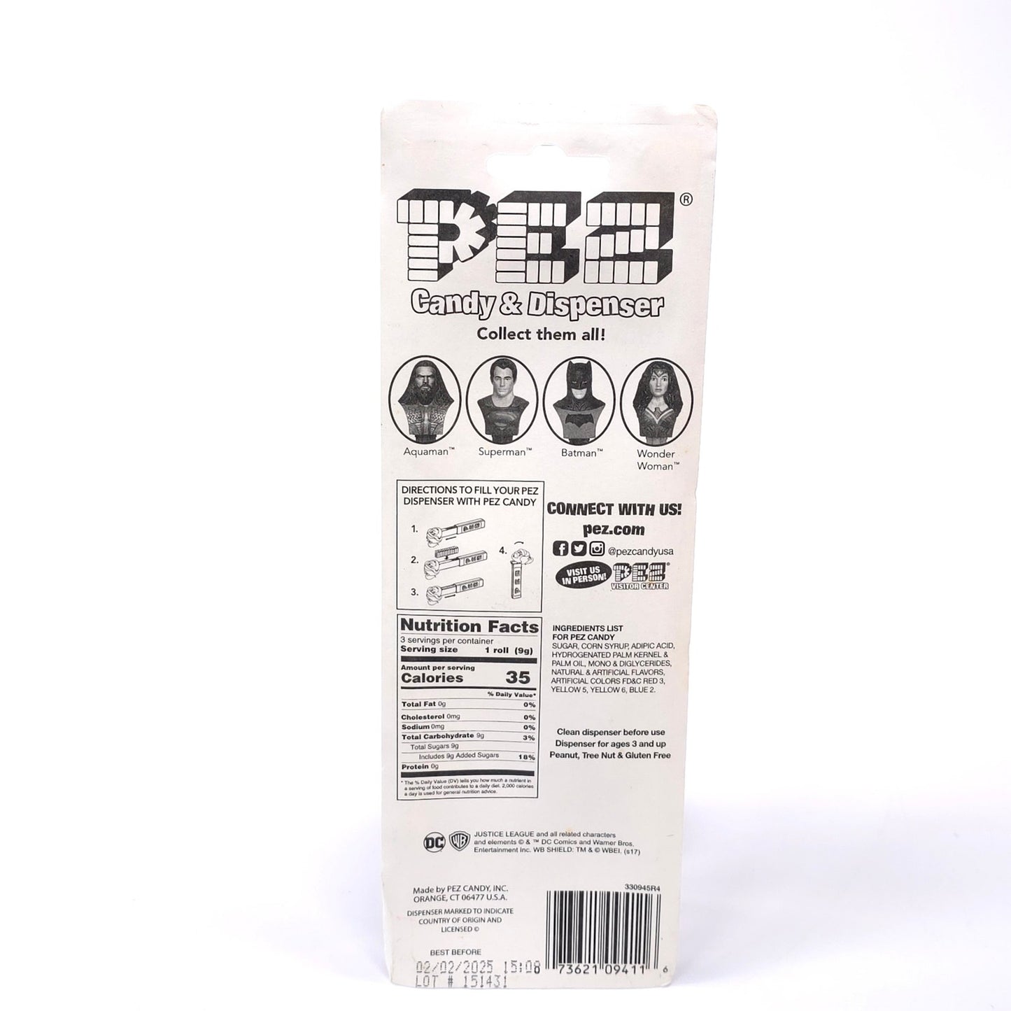 PEZ Wonder Woman Footed Candy Dispenser 2016 DC