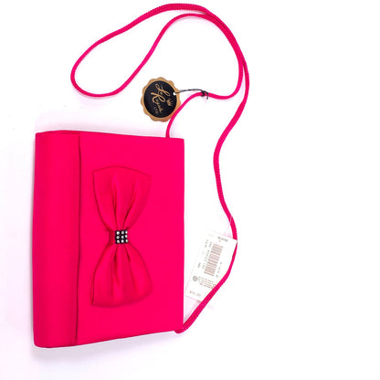Vintage La Regak LTD Pink w/ Black Bow Shoulder Bag Purse w/ Tag