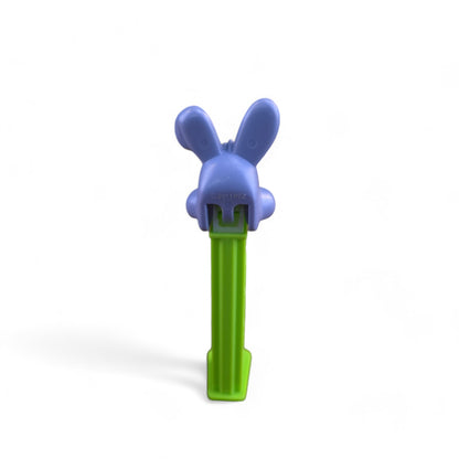 PEZ Easter Gray Floppy Ear Bunny Footed Candy Dispenser 2013 Retired Green